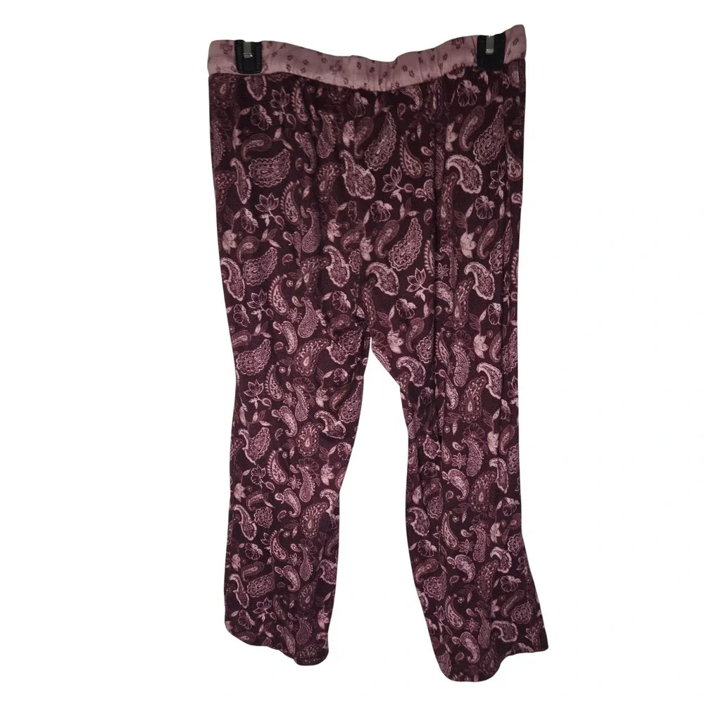 Lucky Brand Paisley Print Pajama Set Women's Size S Top Pants Lounge Sleepwear - Picture 6 of 6